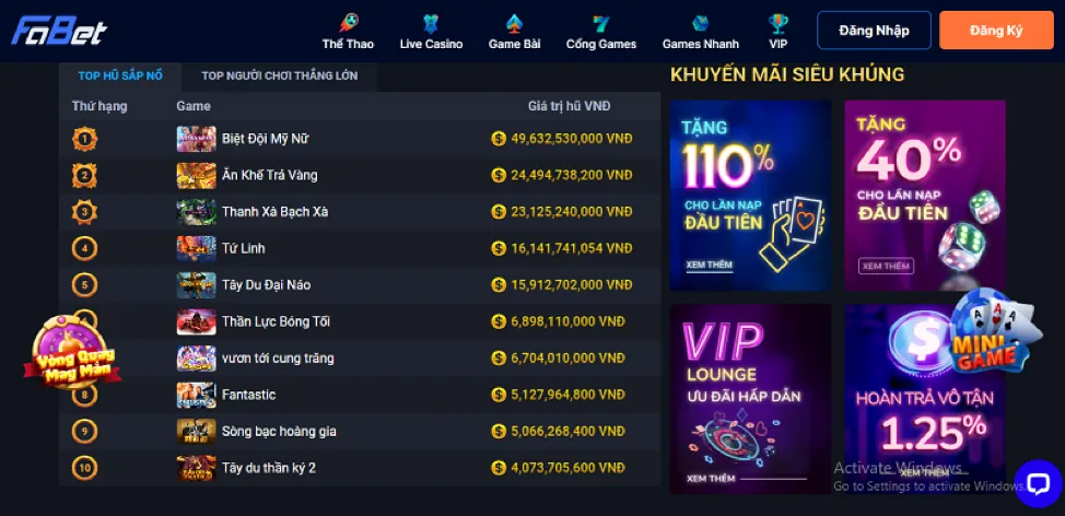 Chương trình hoàn trả cược Zowin Code